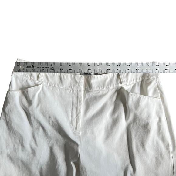 Talbots Collection Petites Womens White Pants Cotton Stretch Size 10 - Picture 11 of 14
